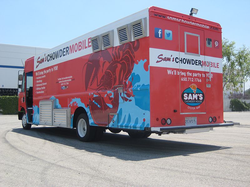 Sam's Chowder House Food Truck Exterior 